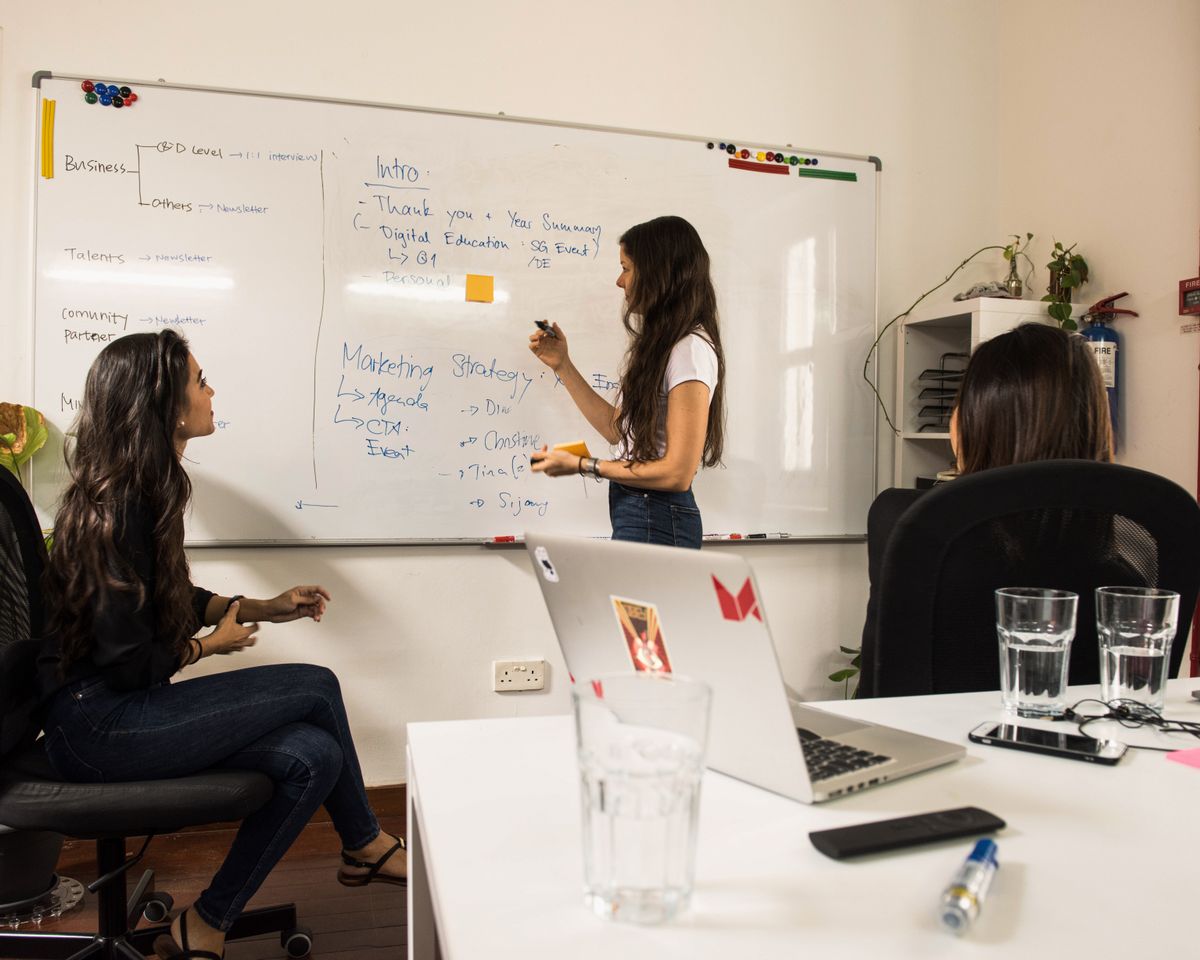 Social and advertising creative laid out on brand